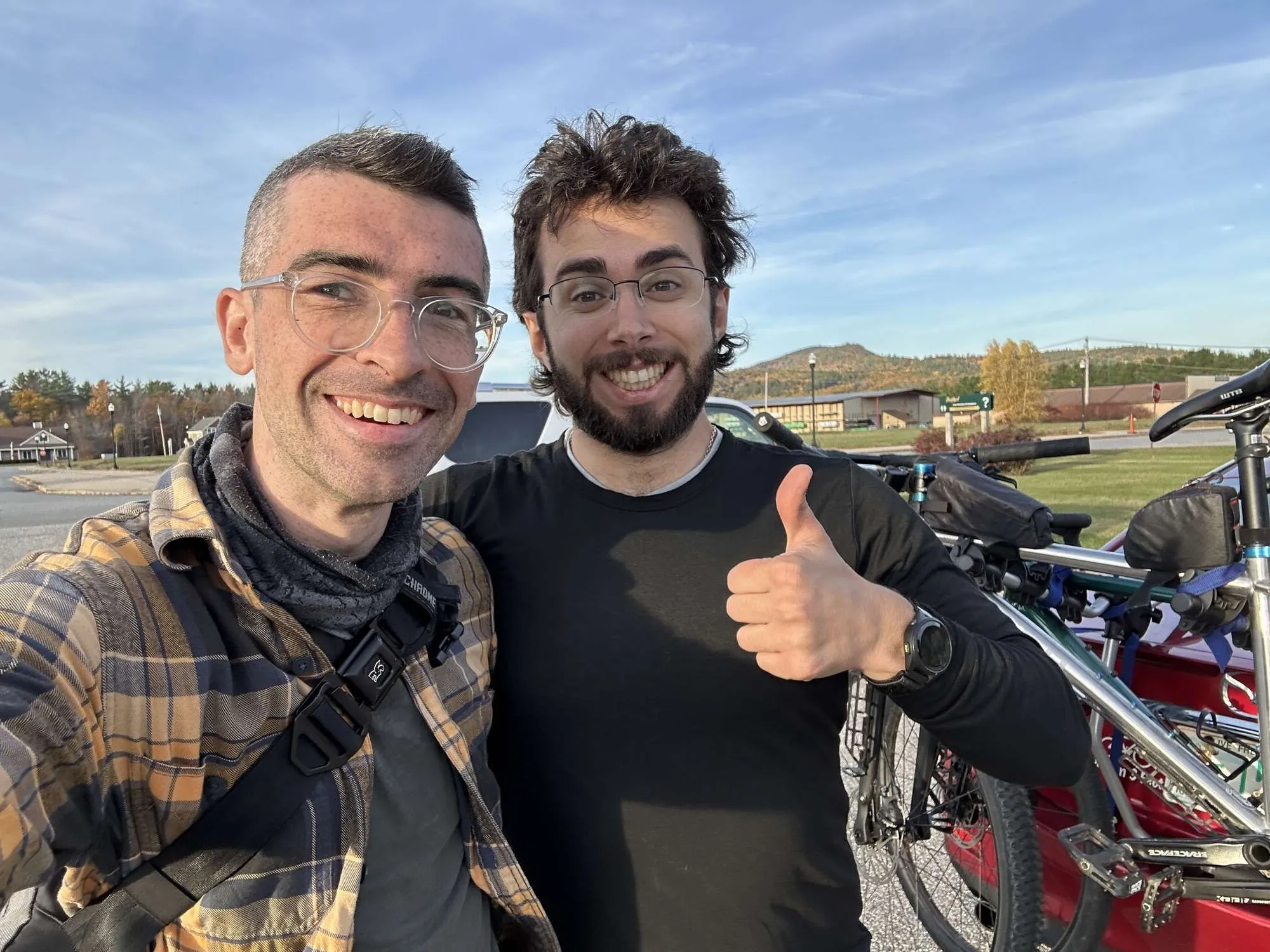 Asher and me after the ride